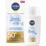 Nivea - Protector Solar Facial Fluido Ultraligero Hidratante Triple Protección SPF 50+ Sun