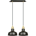 Emibig - Hanglamp Ibor 2 Zwart 42 cm - Oro