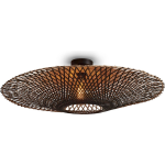 Good&Mojo Plafonniere Kalimantan - Bamboe - Ø87cm - Zwart