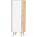 Gazzda Ena cabinet houten opbergkast whitewash - 60 x 170 cm - Bruin