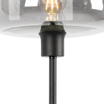 QAZQA Vloerlamp bizle Art Deco - D 28cm - Grijs