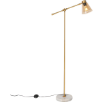 QAZQA Vloerlamp nina - Brons - Art Deco - L 23cm