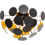 QAZQA Plafondlamp cerchio Design - D 35cm - Zwart