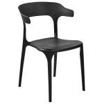 Beliani GUBBIO Set van 4 stoelen - Zwart