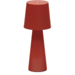 Kave Home - Arenys tafellampje met geschilderde afwerking - Rood