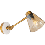 QAZQA Wandlamp nina - Brons - Art Deco - L 14cm