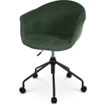 Nolon Nout-Otis bureaustoel donker - zwart onderstel - Groen
