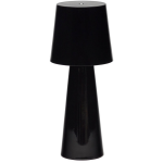 Kave Home - Arenys grote tafellamp met geschilderde afwerking - Zwart