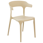 Beliani GUBBIO Set van 4 stoelen - Beige