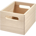 Idesign - Opbergbox Met Handgrepen, 19 X 25.5 X 15 Cm, Paulownia Hout, - Idesign The Home Edit - Beige