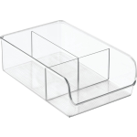 Idesign - Open Opbergbox Met 3 Vakken, 17.8 X 27.9 X 8.9 Cm, Kunststof, Transparant - Idesign Linus