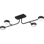 EGLO Clavellina Plafondlamp - LED - 89 cm|Wit - Dimbaar - Zwart