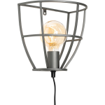 QAZQA Wandlamp arthur Industrieel - L 25cm - Bruin