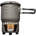 Esbit Outdoor Kooktoestel 585ml - Opbergtas - Aluminium - Solid Fuel - Grijs