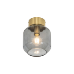 QAZQA Plafondlamp stiklo|messing - Modern - D 175mm - Goud