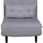 Hioshop Vicky slaapbank ,fauteuil. - Grijs