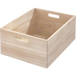 Idesign - Opbergbox Met Handgrepen, 38 X 46 X 20.5 Cm, Paulownia Hout, - Idesign The Home Edit - Beige