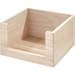 Idesign - Opbergbox, Open, 25.5 X 25.5 X 15 Cm, Paulownia Hout, - Idesign The Home Edit - Beige