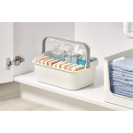 Idesign - Opbergmand Met Handvat, 22 X 33 X 13 Cm, Kunststof, Beige - Idesign Eco Storage - Grijs