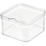 Idesign - Opbergbox Koelkast, 16 X 16 X 9.6 Cm, Kunststof, Transparant - Idesign Crisp