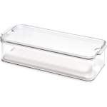 Idesign - Opbergbox Koelkast, 40 X 16 X 9,6 Cm, Stapelbaar, Kunststof, Transparant - Idesign Crisp