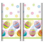 Papstar 2x Stuks Tafelkleed Pasen - Vrolijke Paas Print - Papier - 120 X 180 Cm - Feesttafelkleden