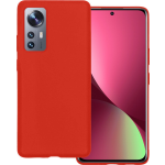 Basey Xiaomi 12 Pro Hoesje Siliconen Hoes Case Cover Xiaomi 12 Pro- - Rood