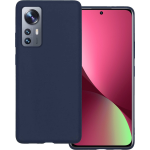 Basey Xiaomi 12 Pro Hoesje Siliconen Hoes Case Cover Xiaomi 12 Pro-donker - Blauw