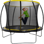 Dunlop Trampoline 6ft - 183 X 50 Cm - Trampoline Met Veiligheidsnet 200 Cm - Max. 80 Kg - Zwart/ - Geel