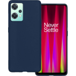 Basey Oneplus Nord Ce 2 Lite Hoesje Siliconen Hoes Case Cover - Donker - Blauw