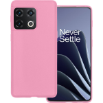 Basey Oneplus 10 Pro Hoesje Siliconen Hoes Case Cover Oneplus 10 Pro-licht - Roze