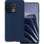 Basey Oneplus 10 Pro Hoesje Siliconen Hoes Case Cover Oneplus 10 Pro-donker - Blauw