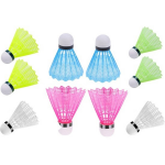 Badminton Shuttles Veren 10 Stuks Gekleurd - Badminton Accessoires