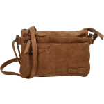 Bicky Bernard Schoudertas 2 Vaks Tasje - Telefoontas Camel- Bb66661 - Bruin