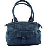 Bicky Bernard Omhang Schoudertas Ritsvakjes Trendy Tas - Navy - Blauw