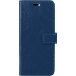 Basey Apple Iphone 14 Pro Max Hoesje Book Case Kunstleer Cover Hoes - Donker - Blauw