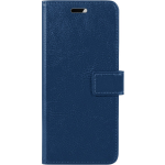 Basey Apple Iphone 14 Pro Hoesje Book Case Kunstleer Cover Hoes - Donker - Blauw