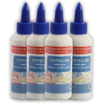 Textiellijm 400ml - 100 Ml Per Tube - 4 Stuks Textiellijm 400 Ml- Textiellijm