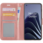 Basey Oneplus 10 Pro Hoesje Book Case Kunstleer Cover Hoes Oneplus 10 Pro-rose Goud