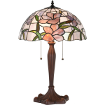 HAES deco - Tiffany Tafellamp Roze Ø 40x60 Cm Fitting E27 / Lamp Max 2x60w