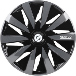 Sparco - Wieldoppen - Velgen - Lazio - 14 Inch - Zwart/zilver