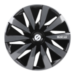 Sparco - Wieldoppen - Velgen - Lazio - 13 Inch - Zwart/grijs