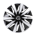 Sparco - Wieldoppen - Velgen - Lazio - 16 Inch - Zwart/zilver