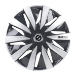 Sparco - Wieldoppen - Velgen - Lazio - 15 Inch - Grijs/zilver