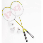 Badmintonset Inclusief Shuttles Badminton Sport - Met Tas Opbergtas - Geel
