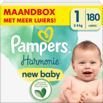 Pampers - Harmonie - Maat 1 - Maandbox - 180 Stuks - 2/5 Kg