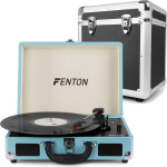 Fenton Rp115 Platenspeler Met Bluetooth En Platenkoffer - Blauw