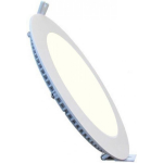 BES LED Led Downlight Slim - Inbouw Rond 15w - Natuurlijk Wit 4200k - Mat Wit Aluminium - Ø195mm