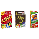 Hasbro Spellenbundel - 3 Stuks - Uno & Phase 10 & Skip-bo