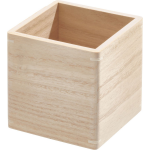 Idesign - Opbergbox, 11.5 X 11.5 X 11 Cm, Paulownia Hout, - Idesign The Home Edit - Beige